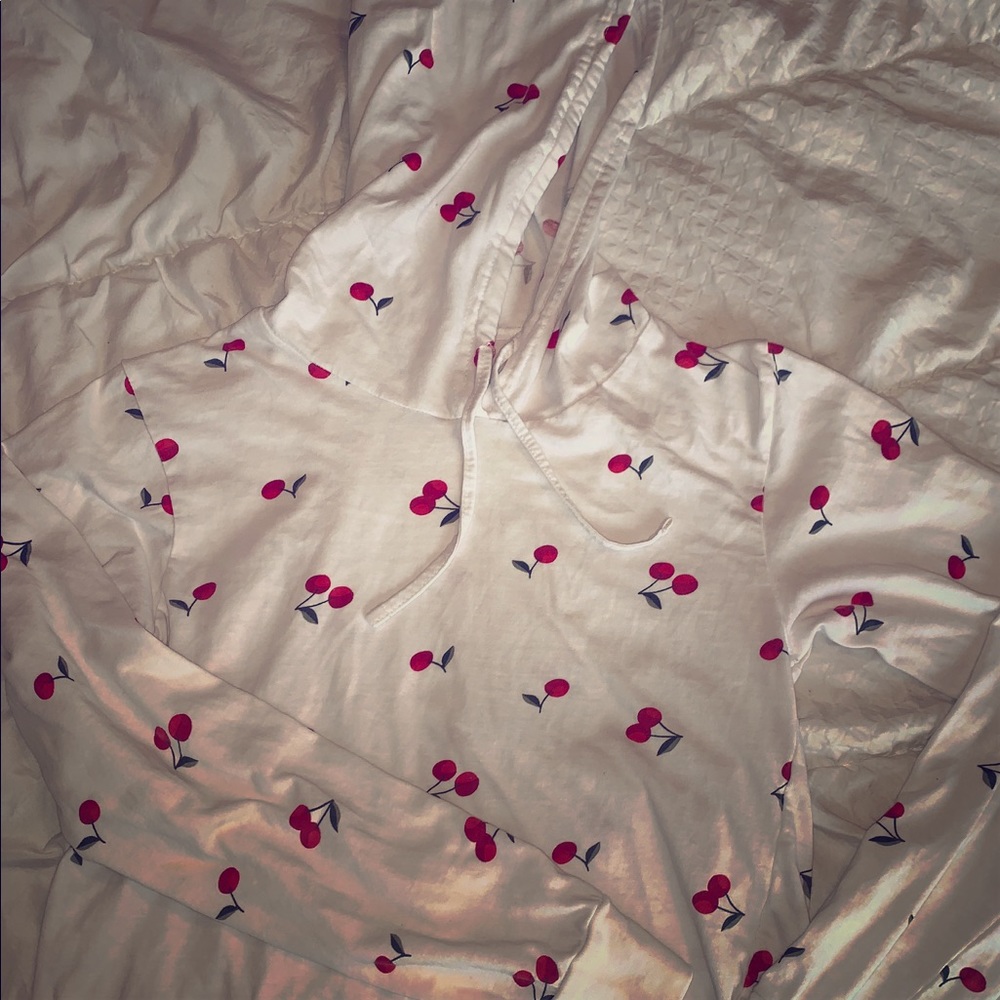 Crop long sleeve hoodie